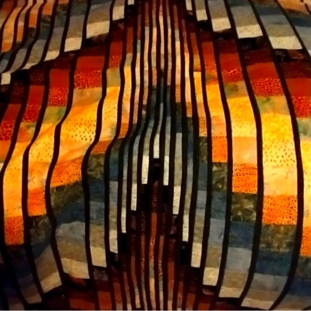 Artistic Safari double sided handmade quilt large